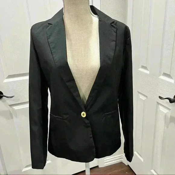 Zara NWT Black lined Blazer size S - Picture 2 of 8